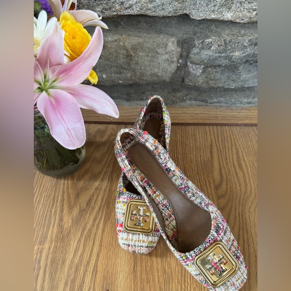 [Tory Burch] Multi Color Georgia Tweed Pump w/Block Heel Sz:8M - Picture 4 of 15